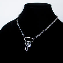 Load image into Gallery viewer, CARABINER CHARM NECKLACE