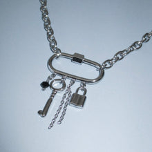 Load image into Gallery viewer, CARABINER CHARM NECKLACE