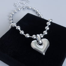 Load image into Gallery viewer, CHUNKY HEART BALL NECKLACE