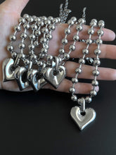 Load image into Gallery viewer, CHUNKY HEART BALL NECKLACE
