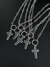 Load image into Gallery viewer, GOTHIC CROSS CLASP NECKLACE