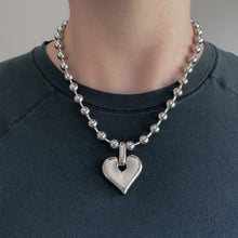 Load image into Gallery viewer, CHUNKY HEART BALL NECKLACE