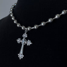 Load image into Gallery viewer, SKULL CROSS BALL CHAIN