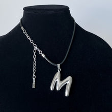 Load image into Gallery viewer, BLOB LETTER CORD NECKLACE