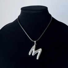 Load image into Gallery viewer, BLOB LETTER CORD NECKLACE