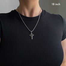 Load image into Gallery viewer, BLACK GOTHIC CROSS NECKLACE