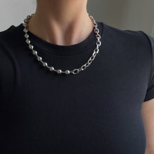 Load image into Gallery viewer, OVERSIZED HALF LINK BALL CHAIN