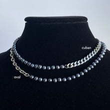 Load image into Gallery viewer, MINI FRESHWATER BLACK PEARL CHAIN
