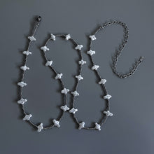 Load image into Gallery viewer, HAND-BEADED CROSS PEARL WAIST CHAIN