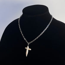 Load image into Gallery viewer, FRESHWATER PEARL CROSS CHAIN