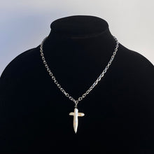 Load image into Gallery viewer, FRESHWATER PEARL CROSS CHAIN