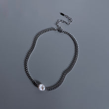Load image into Gallery viewer, MINI BAROQUE PEARL CUBAN NECKLACE