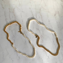 Load image into Gallery viewer, GOLD MINI FRESHWATER PEARL CHAIN