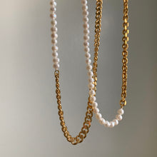 Load image into Gallery viewer, GOLD MINI FRESHWATER PEARL CHAIN