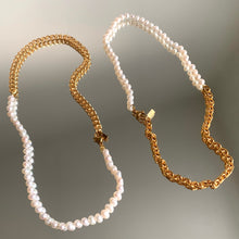 Load image into Gallery viewer, GOLD MINI FRESHWATER PEARL CHAIN