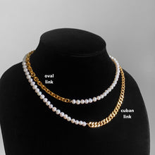 Load image into Gallery viewer, GOLD MINI FRESHWATER PEARL CHAIN