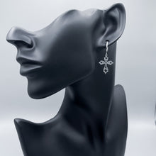 Load image into Gallery viewer, MINI GOTHIC CROSS HOOPS