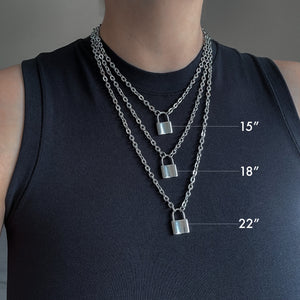 MINI LOCK NECKLACE