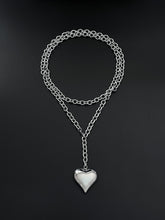 Load image into Gallery viewer, DOUBLE WRAP PUFFED HEART NECKLACE