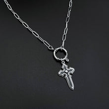 Load image into Gallery viewer, GOTHIC CROSS CLASP NECKLACE