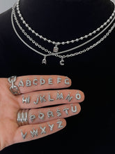 Load image into Gallery viewer, MINI BLOB LETTER NECKLACE