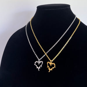 DRIPPY HEART NECKLACE