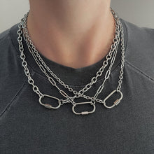 Load image into Gallery viewer, CARABINER CHAIN NECKLACE