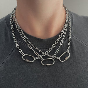CARABINER CHAIN NECKLACE