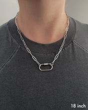 Load image into Gallery viewer, CARABINER CHAIN NECKLACE