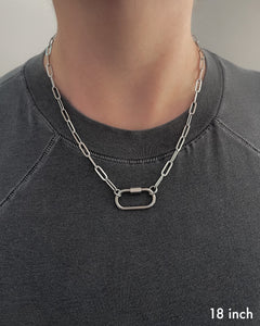CARABINER CHAIN NECKLACE