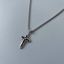 Load image into Gallery viewer, BLACK GOTHIC CROSS NECKLACE