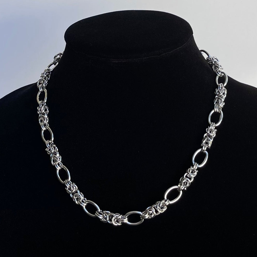 WOVEN OVAL MIX LINK CHAIN