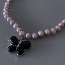 Load image into Gallery viewer, FRESHWATER PEARL BUTTERFLY NECKLACE