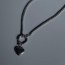 Load image into Gallery viewer, MINI PUFFED HEART CHAIN NECKLACE