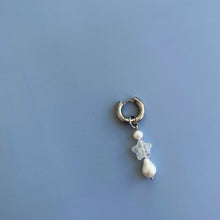 Load image into Gallery viewer, QUARTZ STAR PEARL EARRING