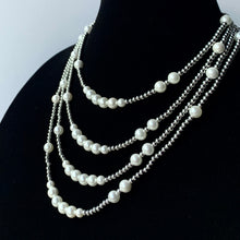 Load image into Gallery viewer, STAINLESS STEEL PEARL BEAD NECKLACE