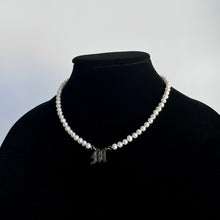 Load image into Gallery viewer, INITIAL PEARL NECKLACE