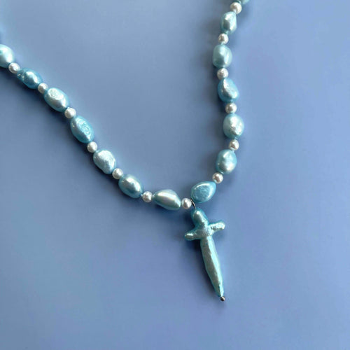 BLUE SKY PEARL NECKLACE